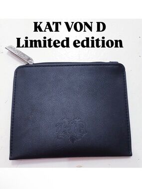 NEW KVD Discontinued Kat Von D Embossed Vegan Leather Coin Purse